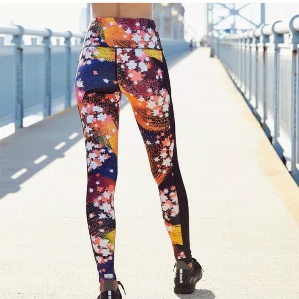 Free People Movement Liza Legging Floral Side Mesh